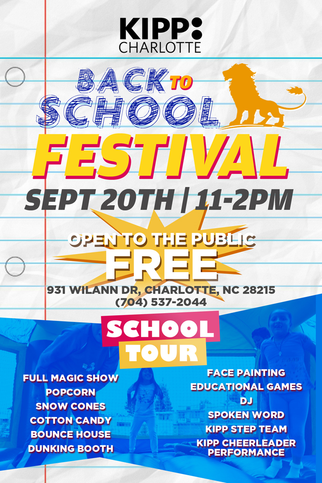 Curtis Wall Back to School Festival Flyer