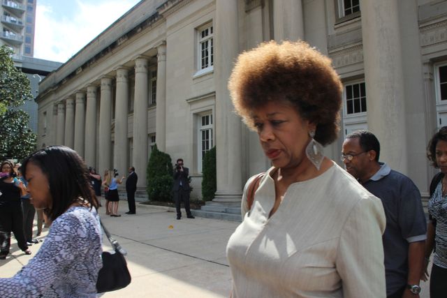 Patrick Cannon Supporters Leaves Courthouse