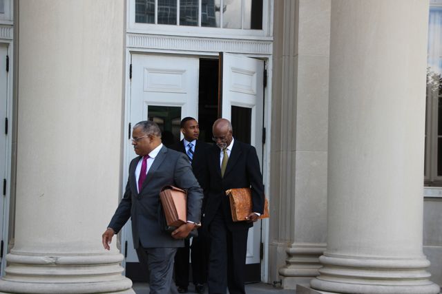 Patrick Cannon Leaves Courthouse