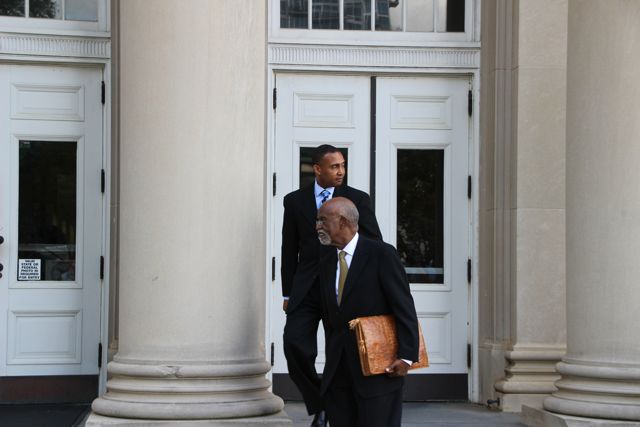 Patrick Cannon Leaves Courthouse