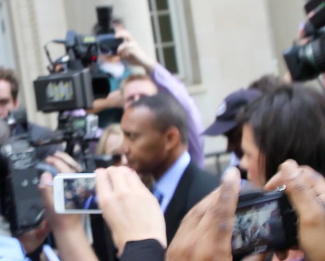 Patrick Cannon Mobbed By Reporters