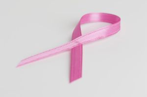 Close up of Breast Cancer Awareness Ribbon