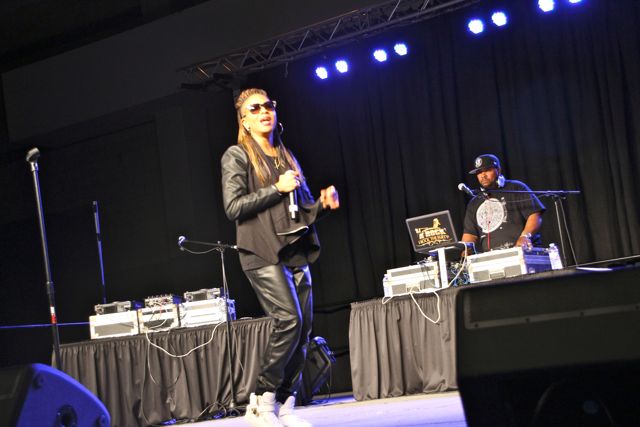 MC Lyte performs at CIAA 2015.