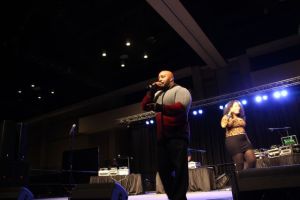 Eddie Owens hosts at the CIAA Legends of Hip-Hop Show