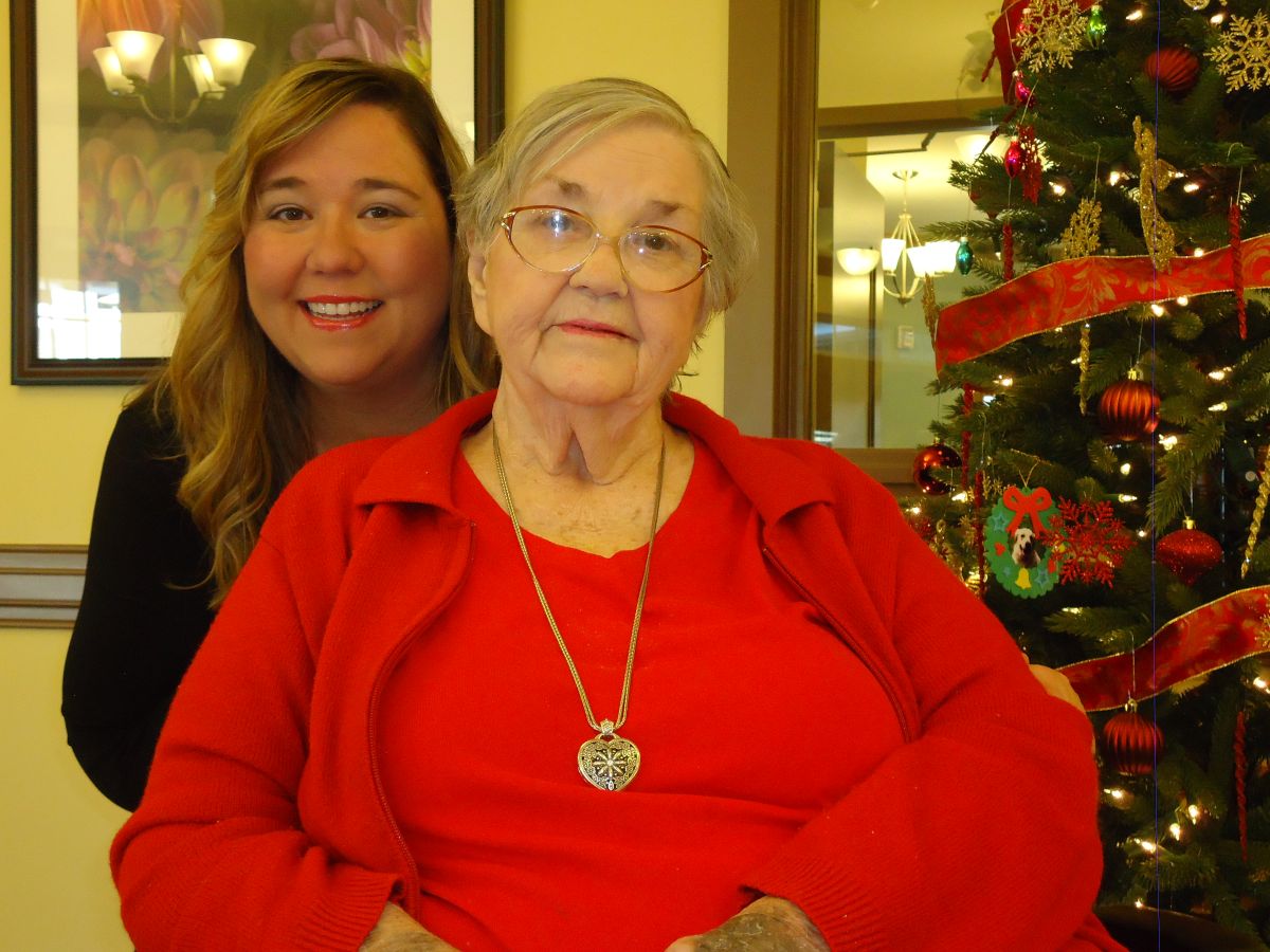 Mary K and her mom