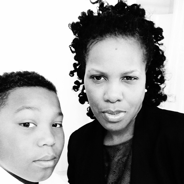 Gwen Keahey and her son