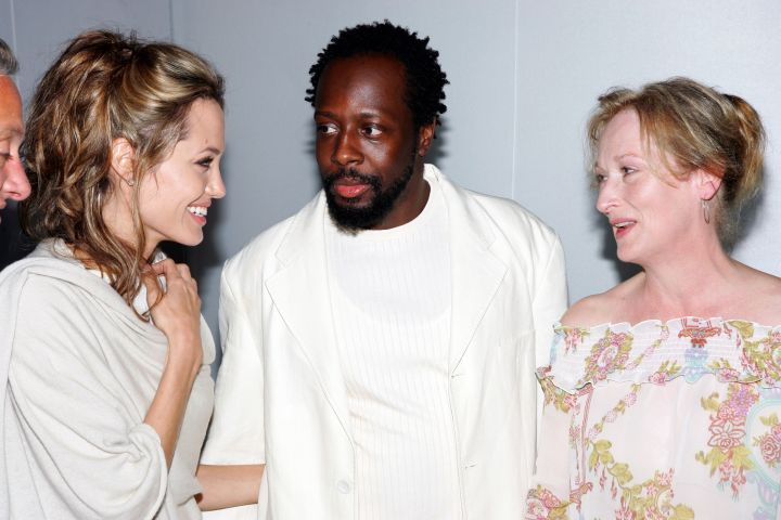 Angelina Jolie, Wyclef Jean and Meryl Streep