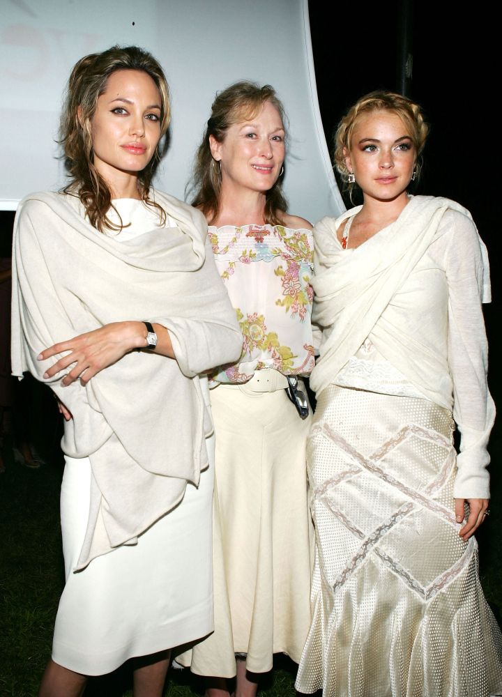 Angelina Jolie, Meryl Streep and Lindsay Lohan