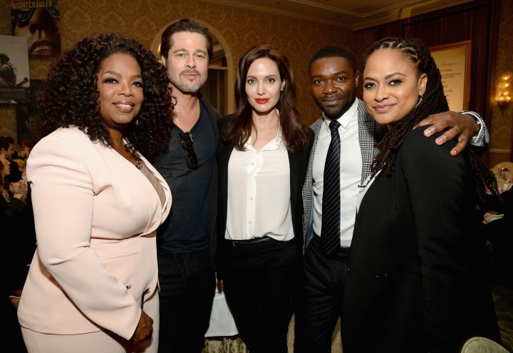 Oprah, Brad Pitt, Angelina Jolie, David Oyelowo and director Ava DuVernay