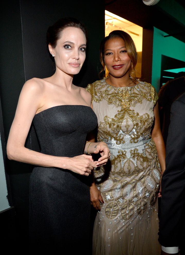 Angelina Jolie and Queen Latifah
