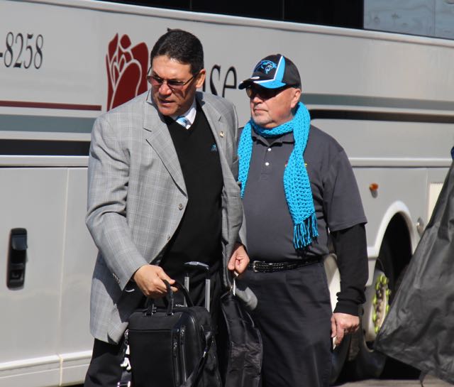 Carolina Panthers Depart For Super Bowl