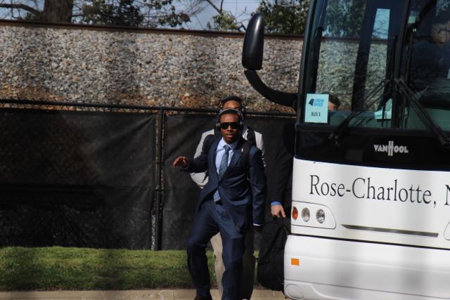 Carolina Panthers Depart For Super Bowl
