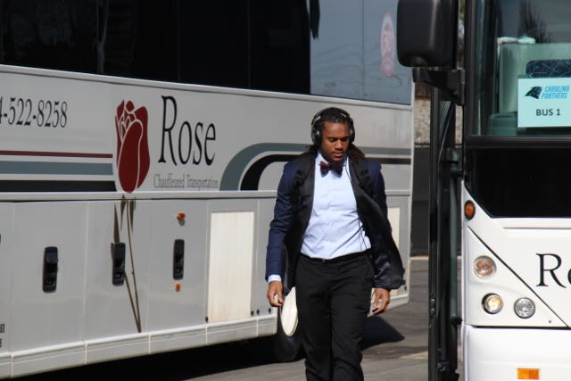 Carolina Panthers Depart For Super Bowl