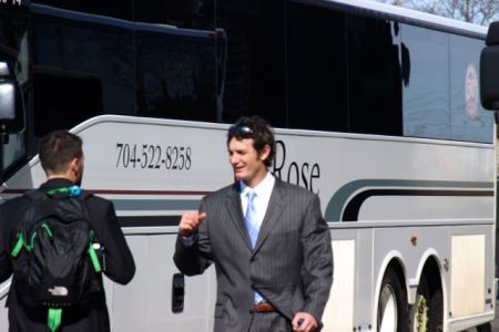Carolina Panthers Depart For Super Bowl