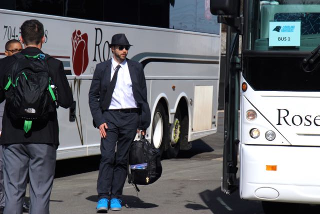 Carolina Panthers Depart For Super Bowl
