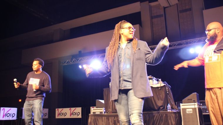 Monie Love EPMD at Eddie Owens at Legends of Hip-Hop Concert