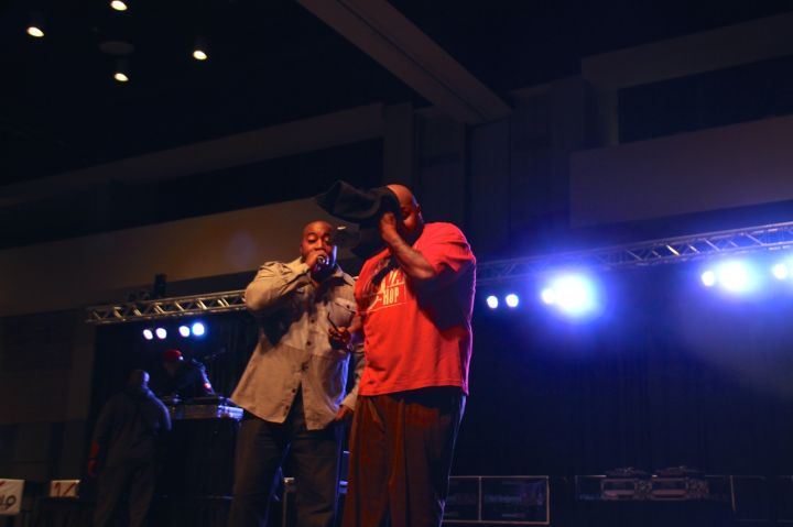Eddie Owens and Chubb Rock at Legends of Hip-Hop Concert