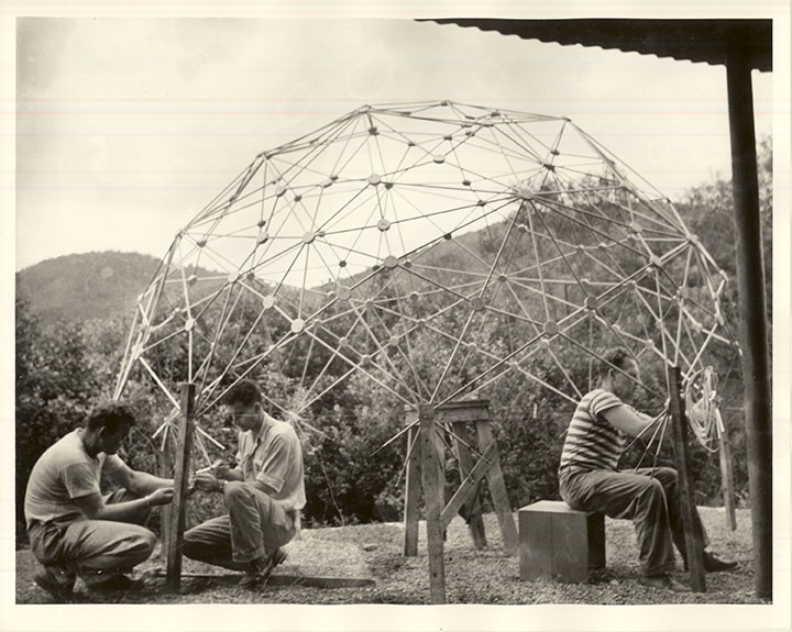 Fuller’s Autonomous Dwelling Facility Dome (student’s building)