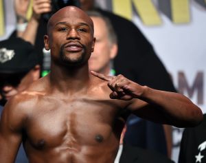 Floyd Mayweather Jr. v Andre Berto - Weigh-in