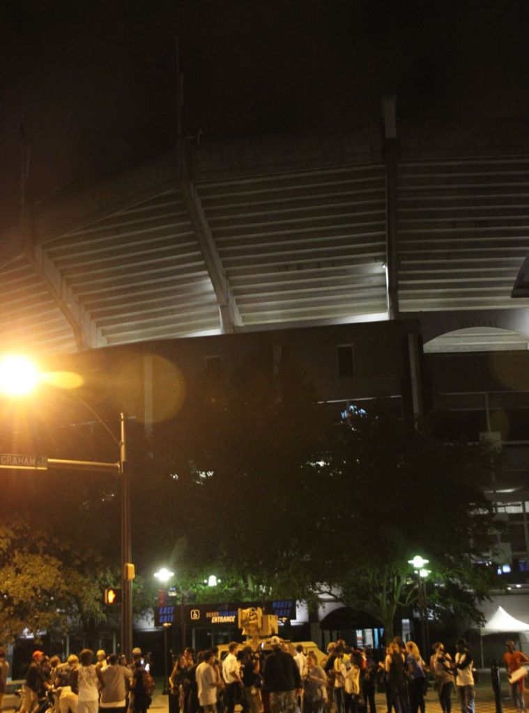 Protestors March To Bank of America Stadium