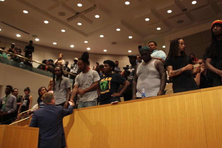 Protestors Voice Their Anger At City Council