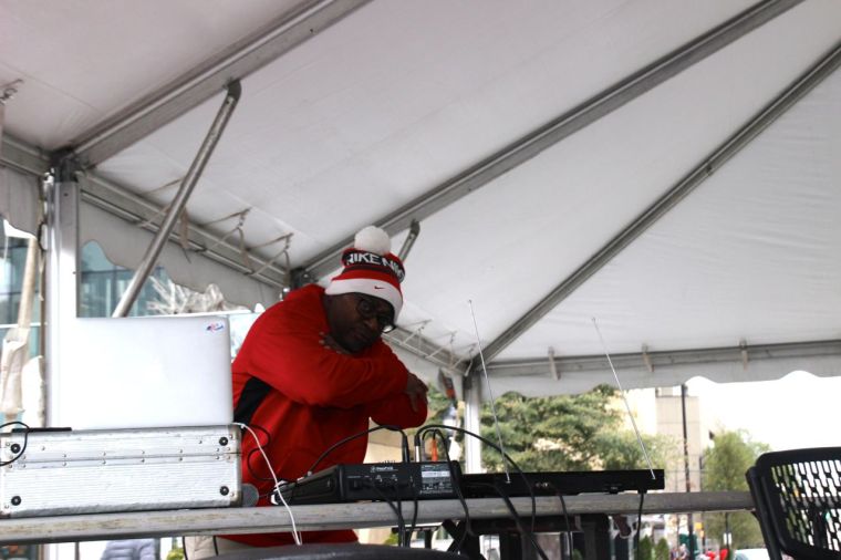 DJ Stacy Blackmon in the Martin Luther King, Jr. Parade 2017