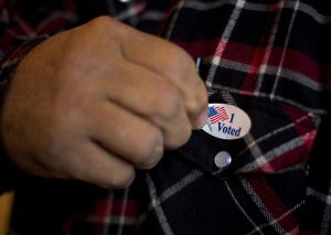 U.S. Citizens Head To The Polls To Vote In Presidential Election