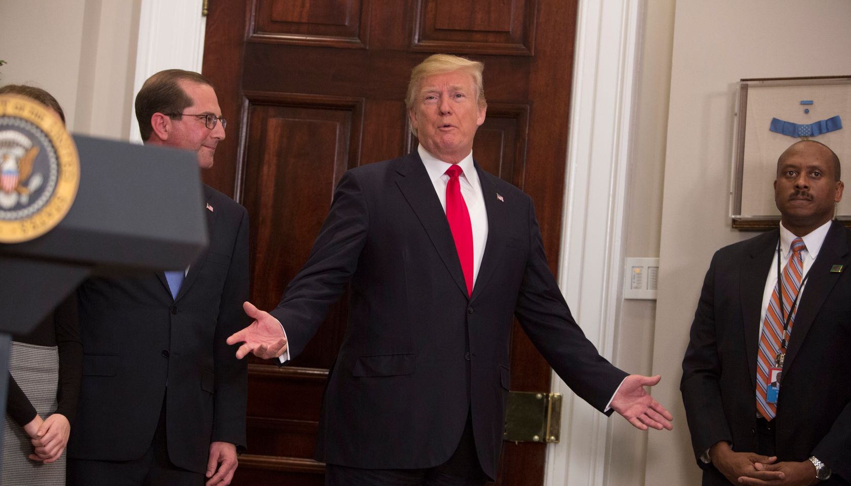 New Health and Human Services Secretary Sworn In At The White House
