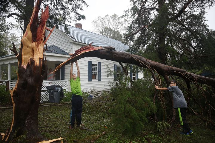 Hurricane Florence Slams Into Coast Of Carolinas