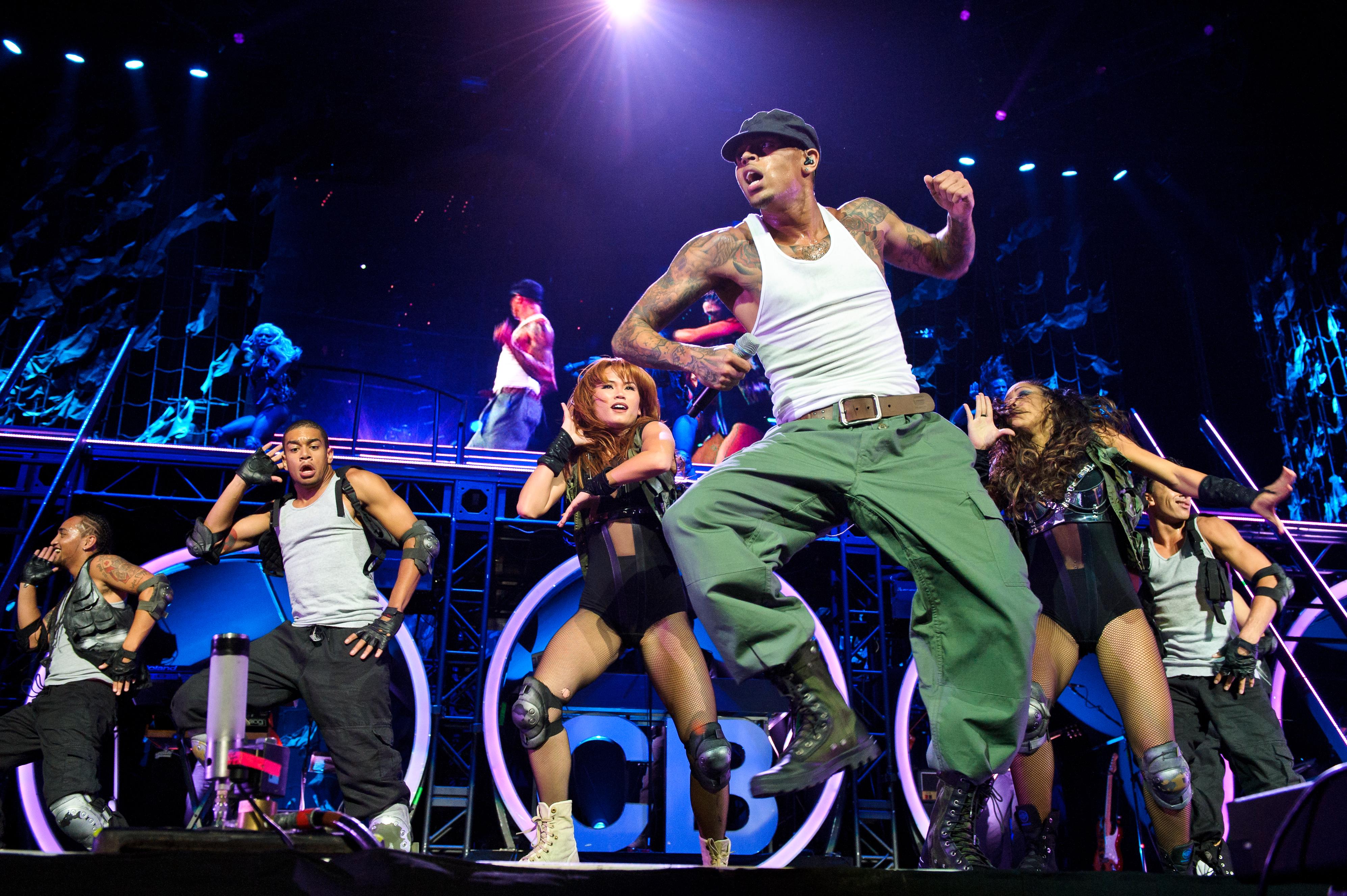 Chris Brown Performs at the Verizon Center