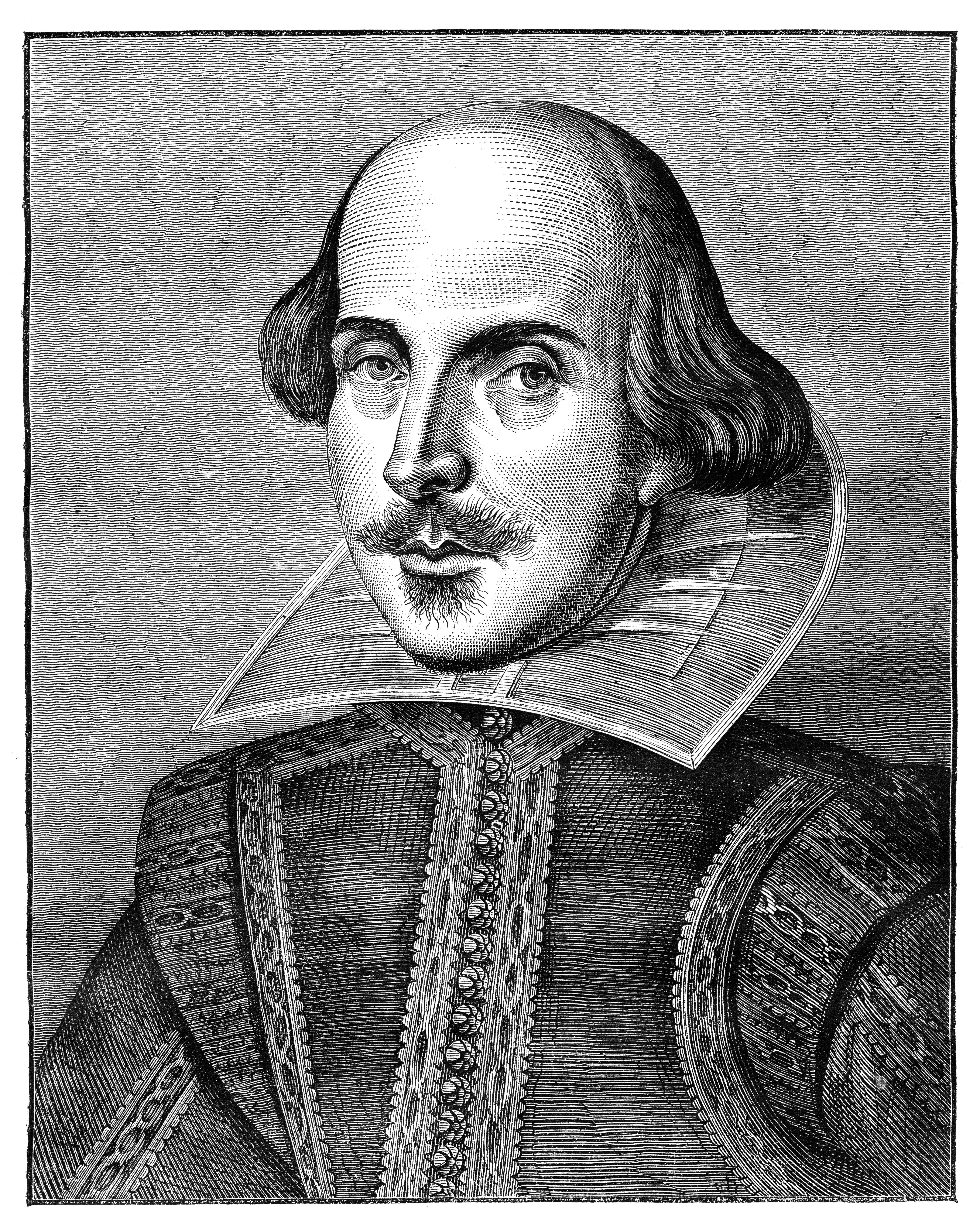 William Shakespeare, English poet and playwright.