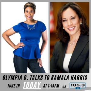 Olympia D and Senator Kamala Harris