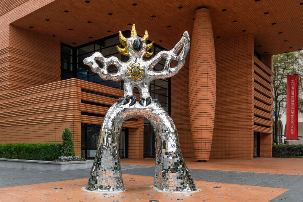Firebird sculpture at the Bechtler Museum of Modern Art...