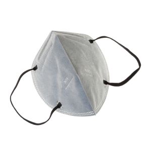 Grey N95/FFP2 face mask for protection during pandemic.
