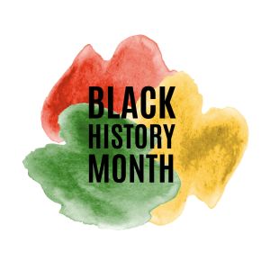 Black History Month watercolor background. Vector