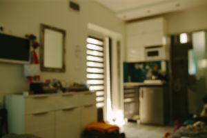Blurred image of small apartment
