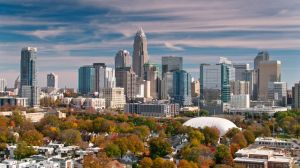 Aerial Shot of Charlotte, NC