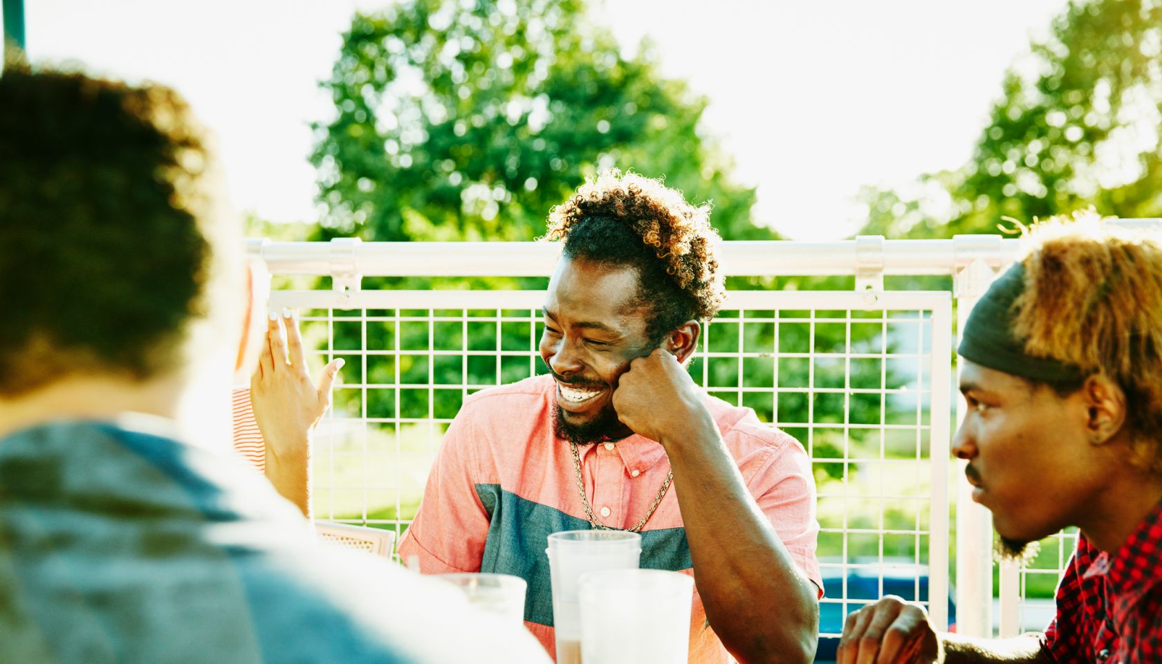 African American Outdoor Eating