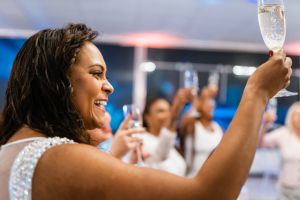 Toasting at the New Year's Eve Party