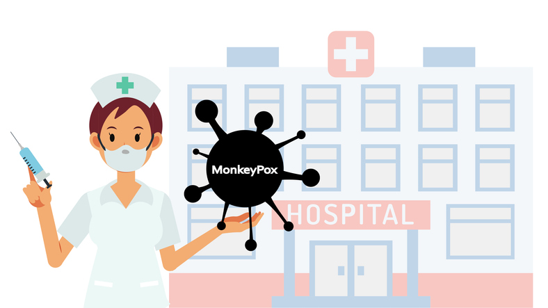 nurse with injection for monkeypox vaccine