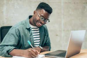 Portrait of a young african american businessman