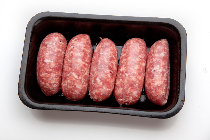 Pork packaging trays from Tuscany, Italy