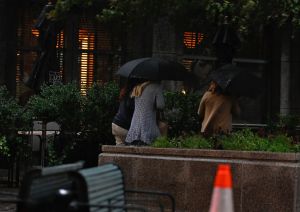 Wind and heavy rain in Charlotte