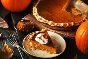 Homemade Pumpkin Pie for Thanksigiving Ready to Eat