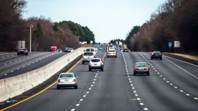 Interstate traffic, North Carolina.