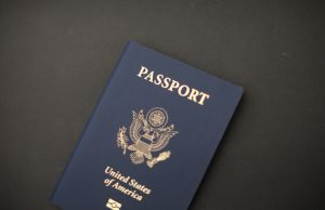 US passport document needed for immigration and naturalization when traveling