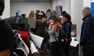 Crowd at Charlotte Douglas International Airport