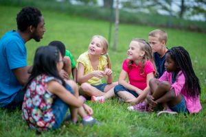 Camp Counselor with Children