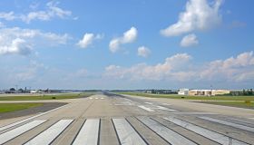 Runway at Charlotte Douglas International Airporte, North Carolina, United States