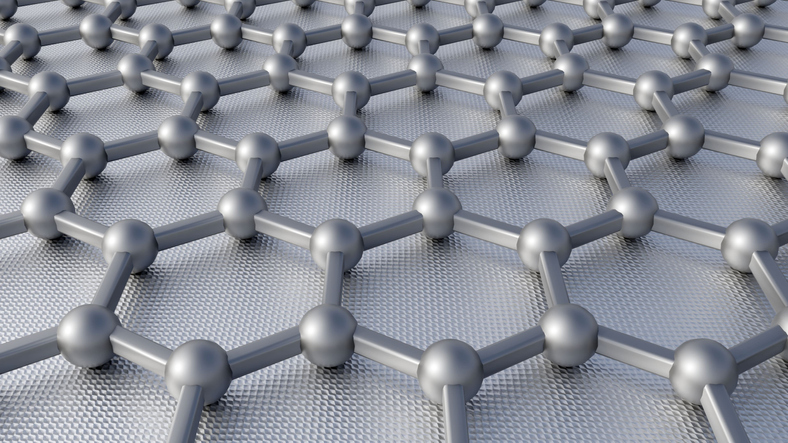 3D rendering of a graphene structure